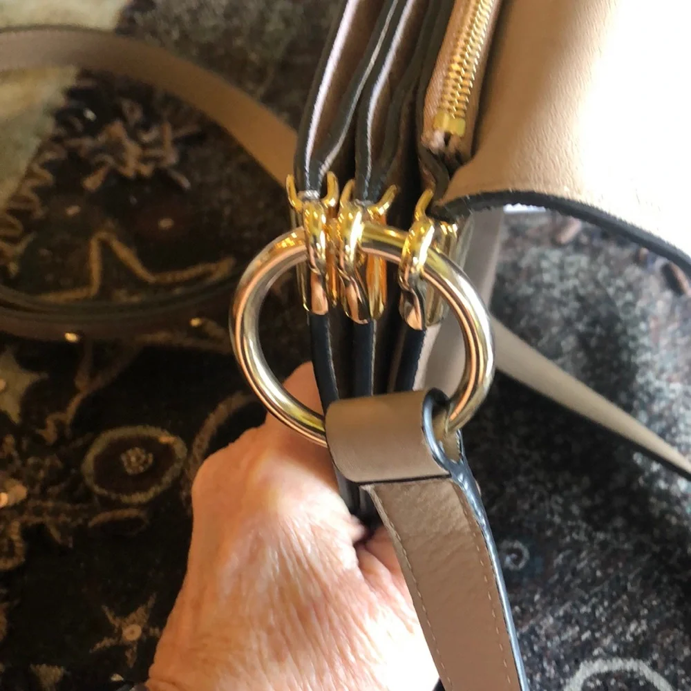 JW Anderson Ash Taupe Latch Crossbody Bag NWT - Picture 4 of 8